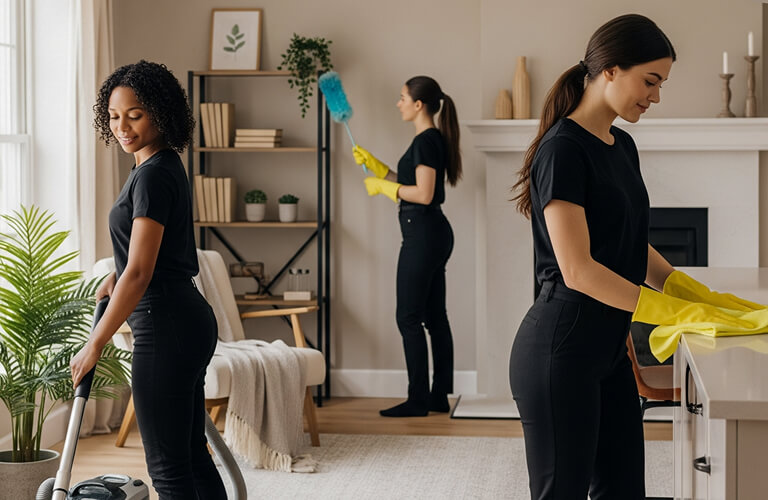 Shiny kitchen countertop